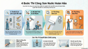 Quy trình thi công sơn nước