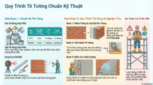 Quy trình thi công tô tường chuẩn kỹ thuật