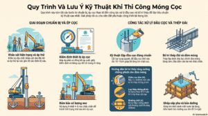 Quy trình thi công móng cọc